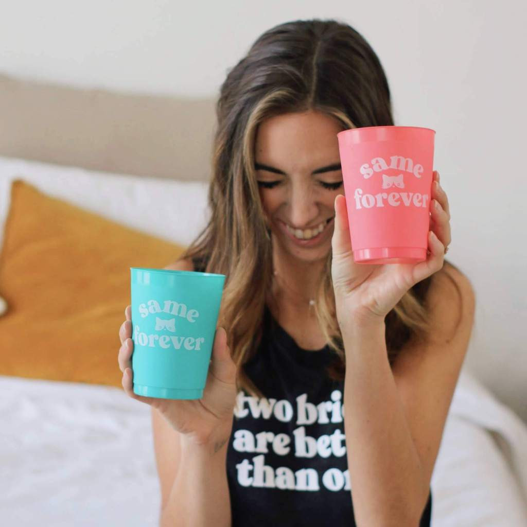 Lesbian Bachelorette Party Ideas
 Same Kitty Forever Party Cups