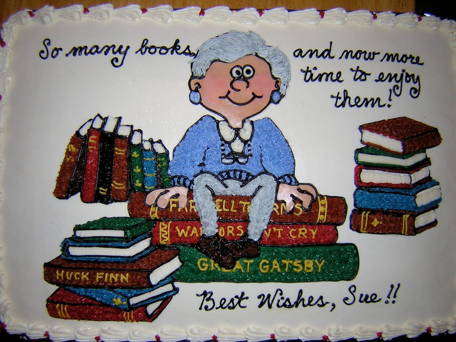 Librarian Retirement Party Ideas
 Retiring librarian Retirement Cakes