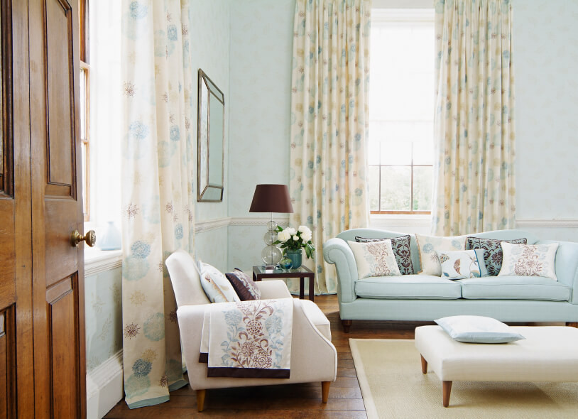 Light Blue Curtains Living Room
 53 Living Rooms with Curtains and Drapes Eclectic Variety