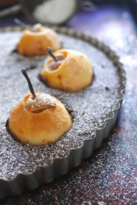 Light Desserts For Winter
 A Winter Dessert Deep Dark Chocolate Almond Pear Tart