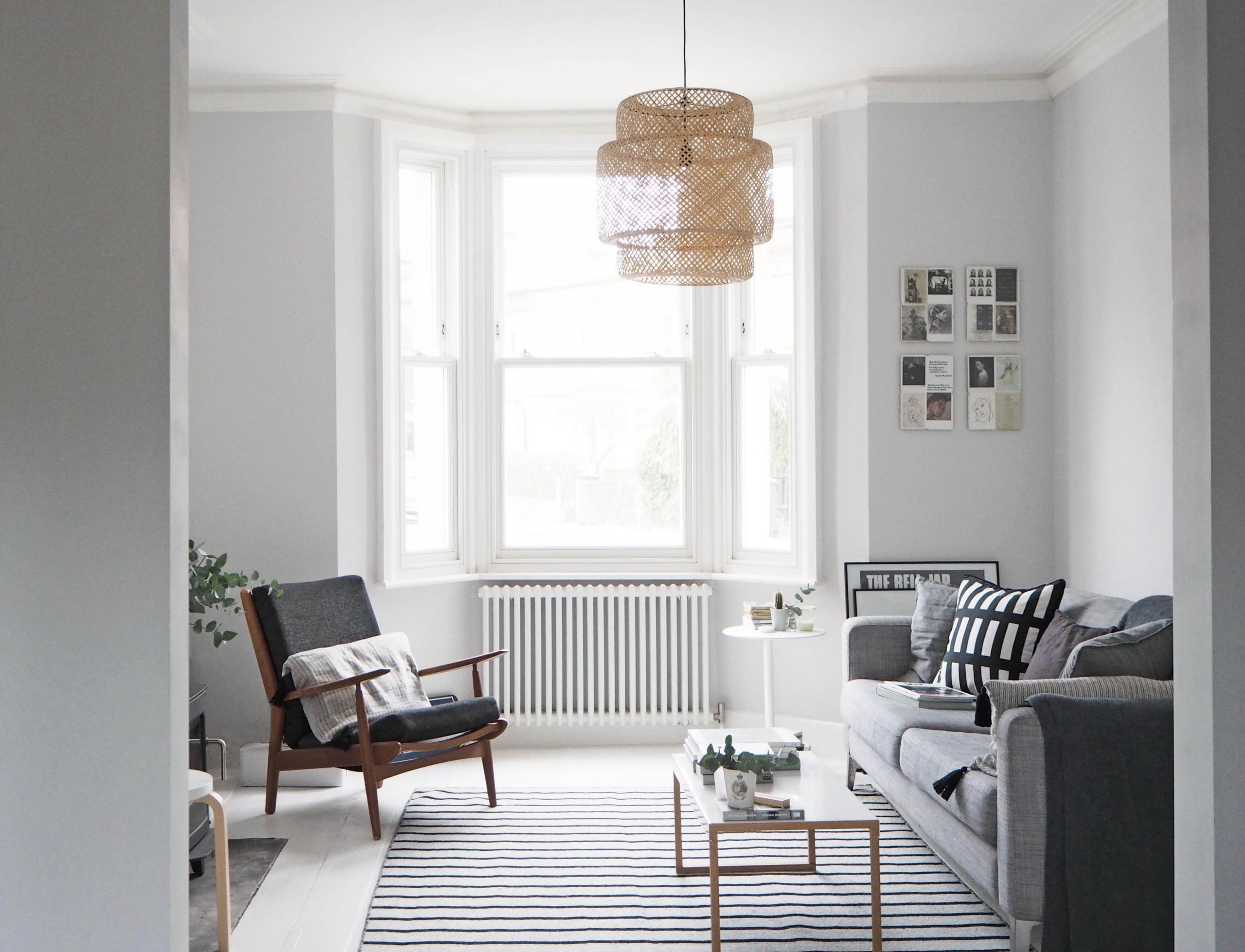 Light Grey Living Room
 My Scandi style living room makeover – painted white