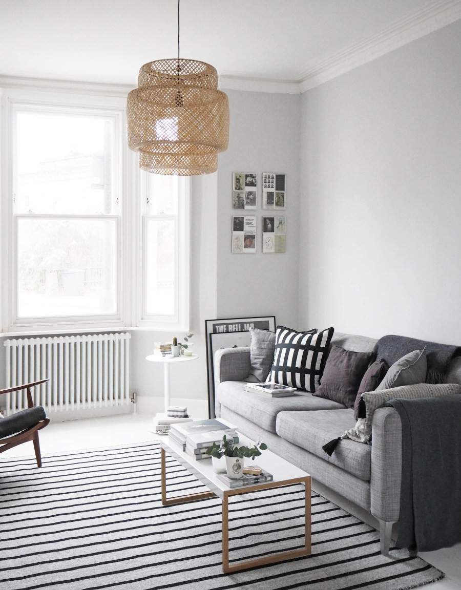 Light Grey Living Room
 My Scandi style living room makeover – painted white