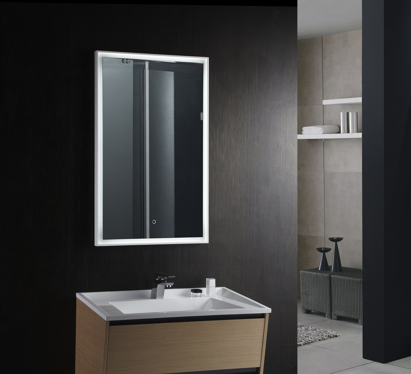 Lighted Mirrors For Bathroom
 Fiori Lighted Vanity Mirror LED Bathroom Mirror