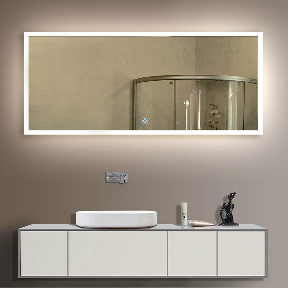 Lighted Mirrors For Bathroom
 LED Bathroom Wall Mirror Illuminated Lighted Vanity Mirror