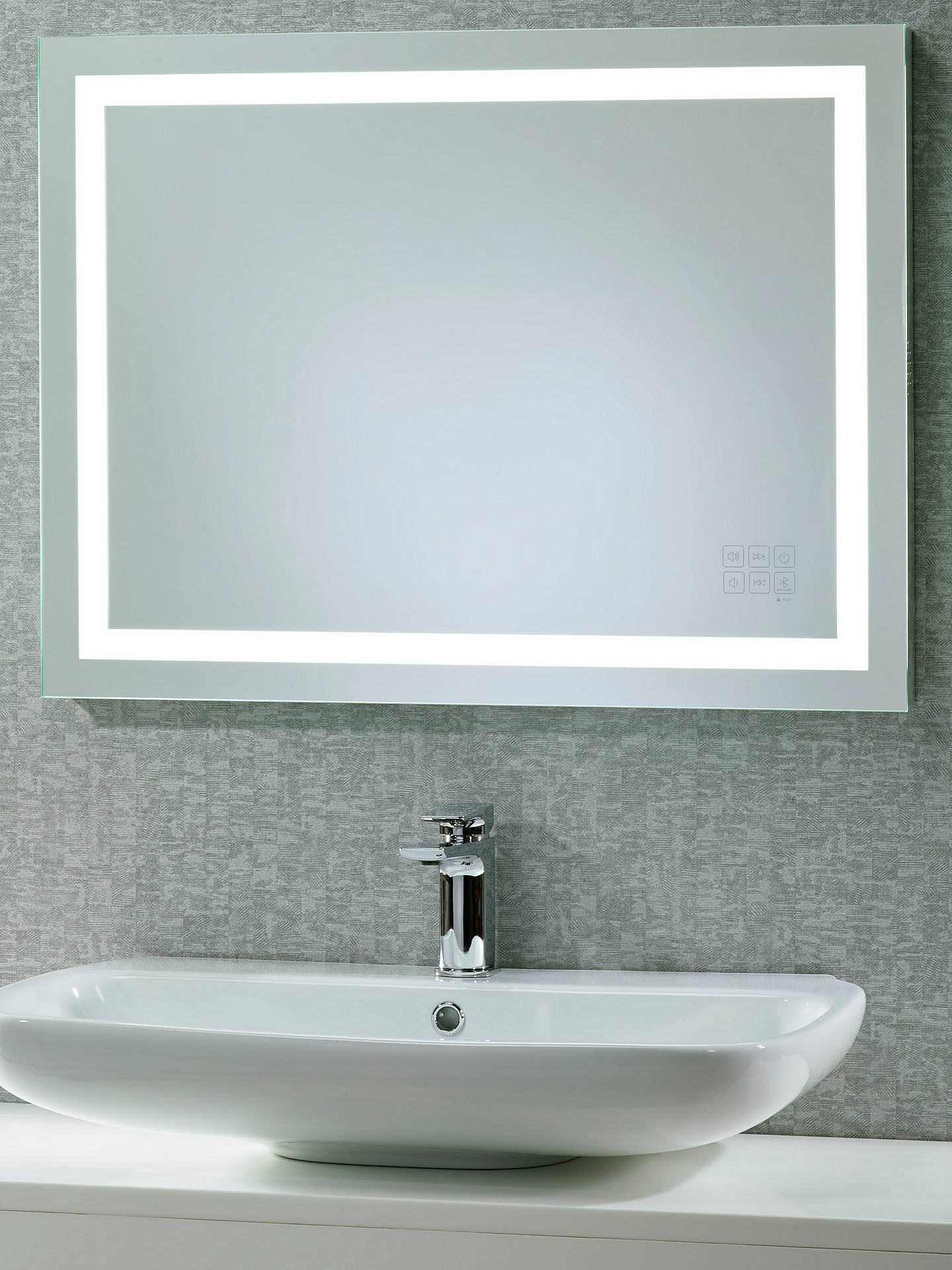 Lighted Mirrors For Bathroom
 Roper Rhodes Beat Illuminated Led Bathroom Mirror with