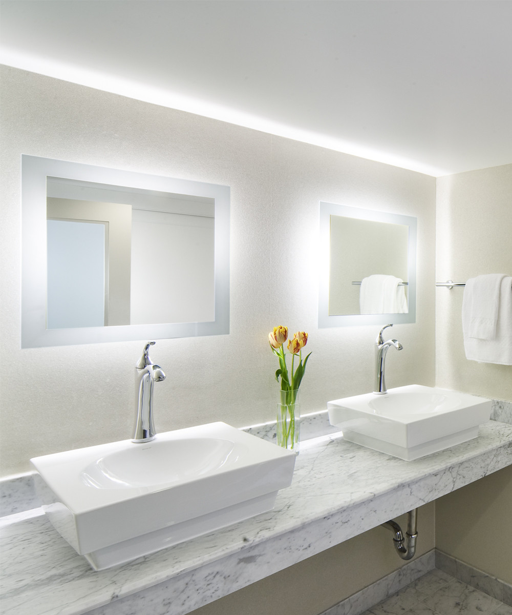 Lighted Mirrors For Bathroom
 Silhouette™ LED Lighted Bathroom Mirror