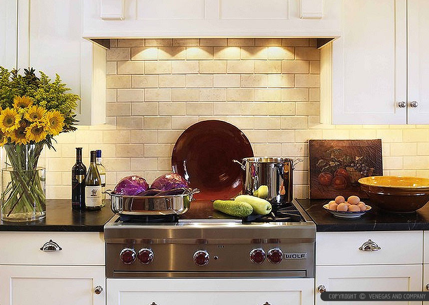 Limestone Kitchen Backsplash
 3 BEIGE LIMESTONE SUBWAY KITCHEN BACKSPLASH IDEA