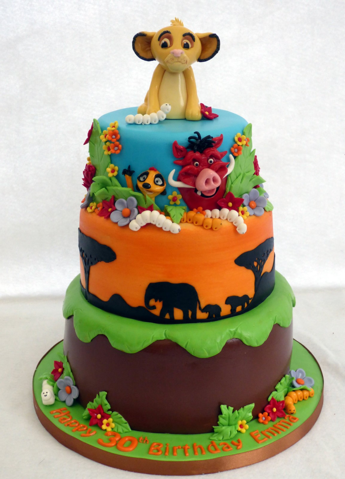 Lion King Birthday Cake
 Lion King 3 Tier Birthday Cake Susie s Cakes