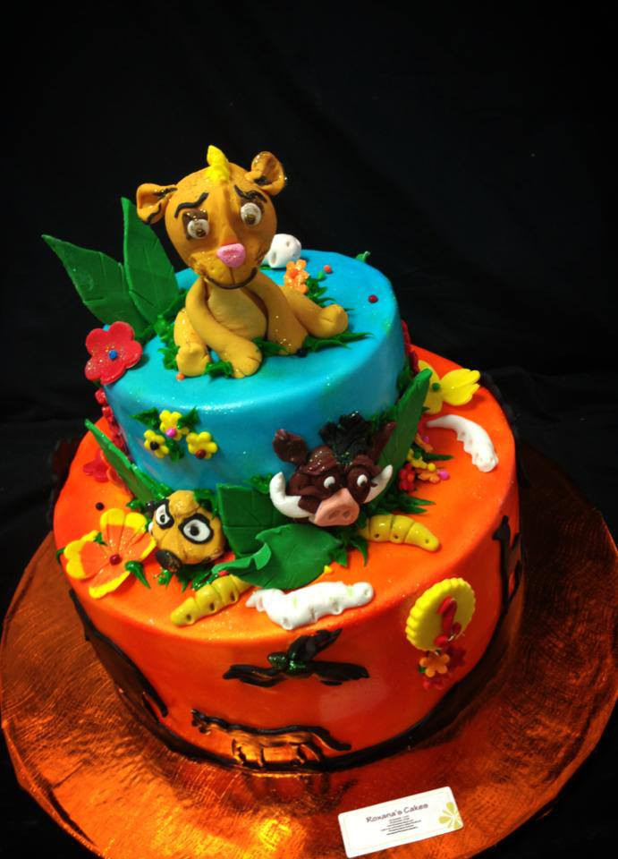 Lion King Birthday Cake
 Baking with Roxana s Cakes Lion King Themed Birthday Cake
