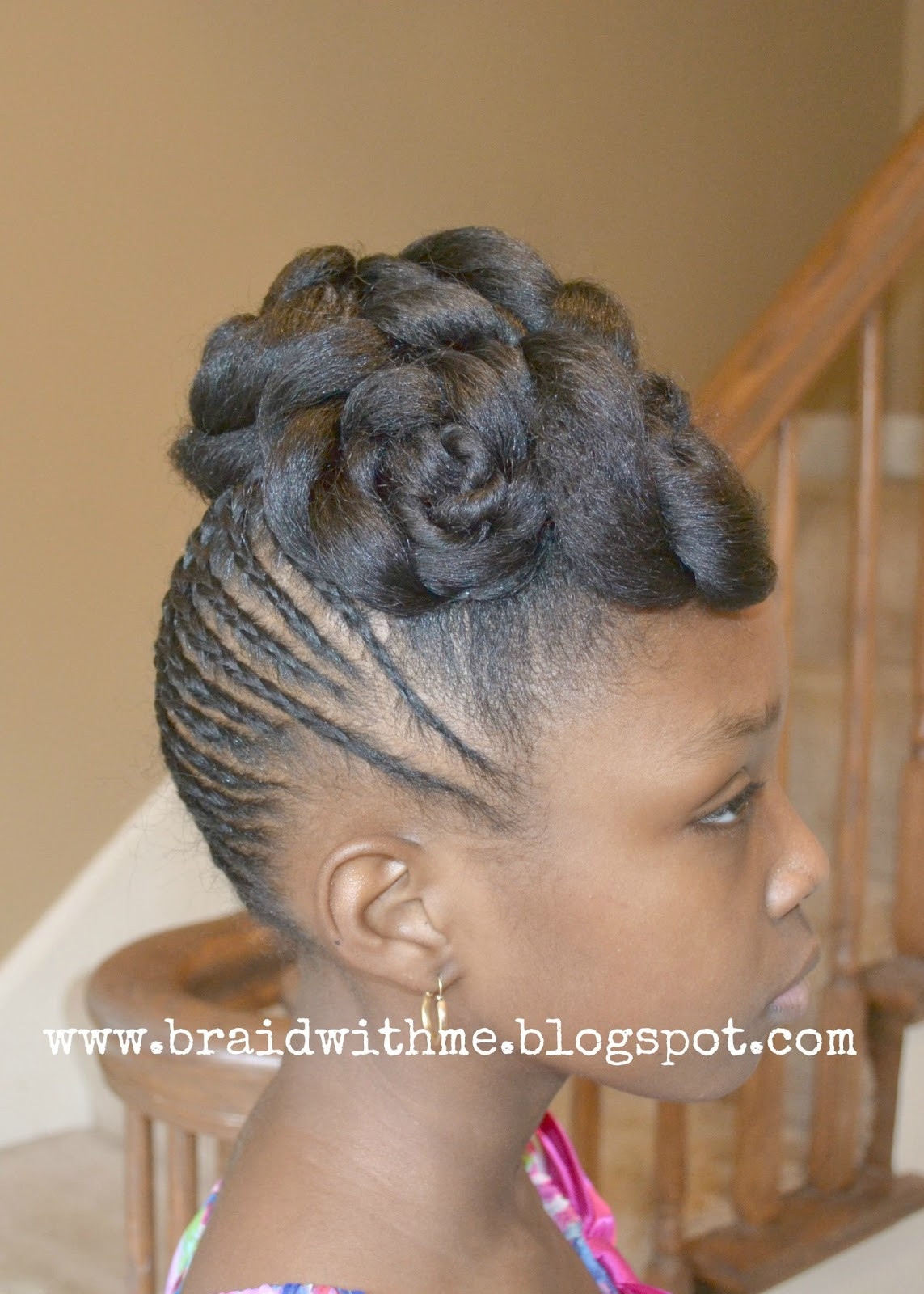 Little Black Girl Updo Hairstyles
 Beads Braids and Beyond Easter Updo for Little Girls