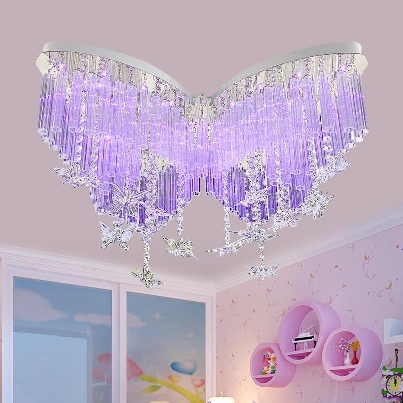 Little Girl Bedroom Lamps
 children s lamp Butterfly LED Crystal Ceiling Lights
