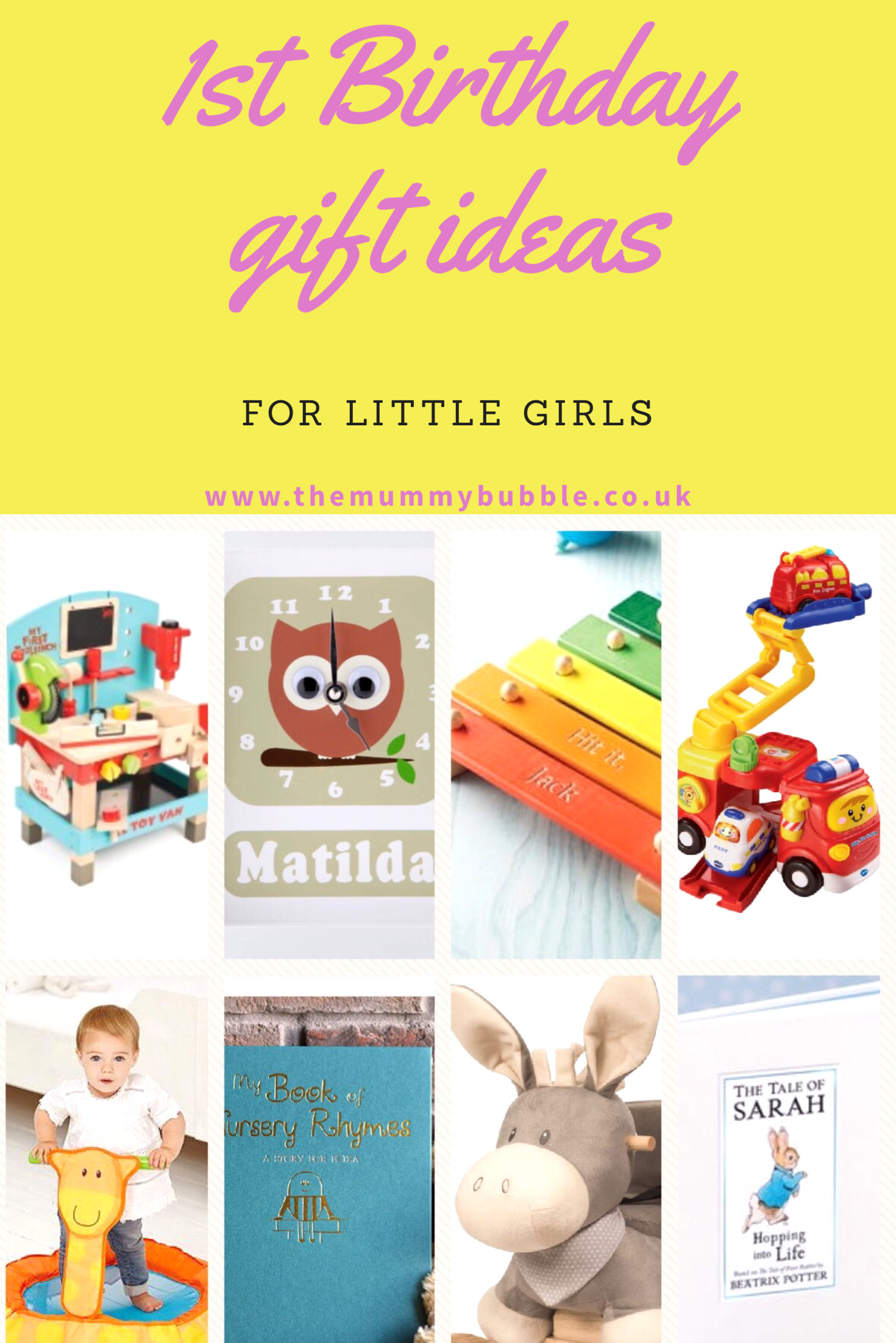 Little Girl Birthday Gift Ideas
 First birthday t ideas for a little girl The Mummy Bubble