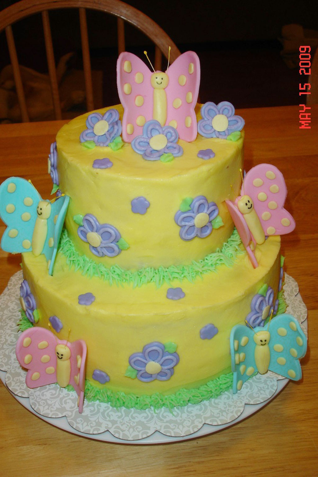 Little Girls Birthday Cakes
 Butterfly Birthday Cake For A Little Girl Birthday Cake