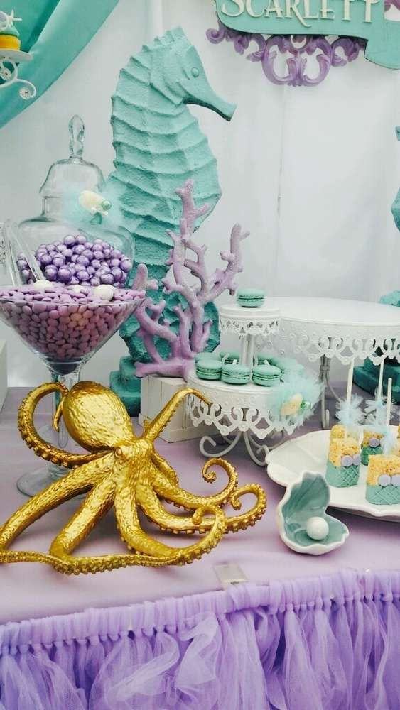 Little Mermaid Birthday Party Decorations
 Mermaids Birthday Party Ideas 1 of 16