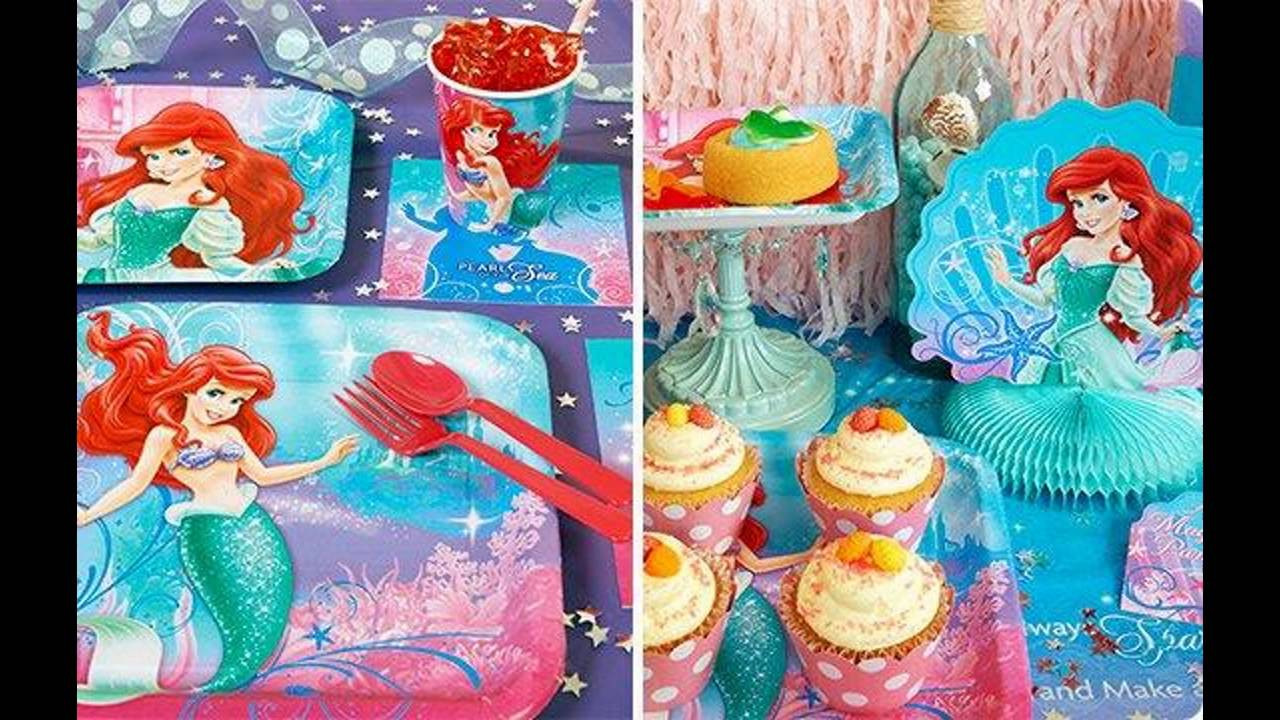 Little Mermaid Birthday Party Decorations
 Little mermaid birthday party themed decorating ideas