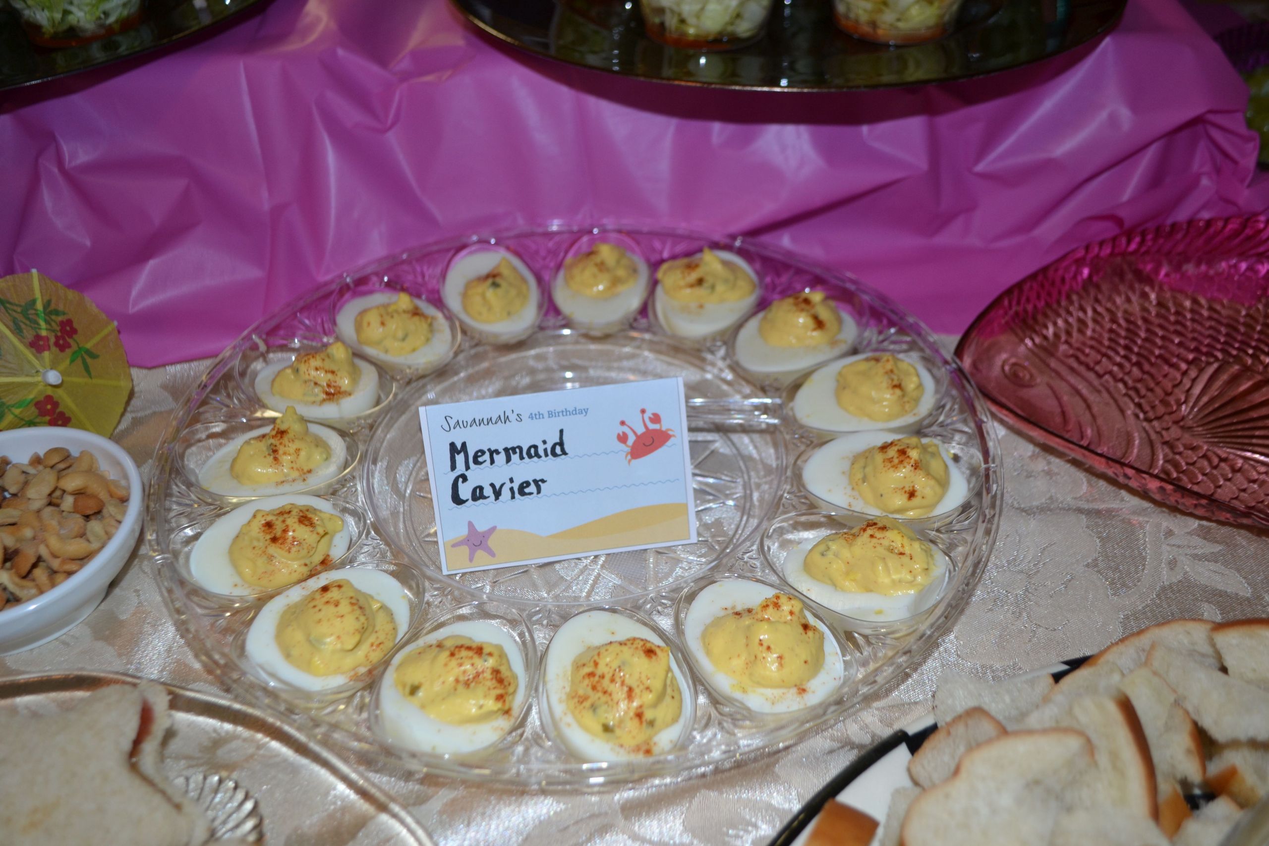 Little Mermaid Party Snack Ideas
 Little mermaid party food "Mermaid Cavier" traditional