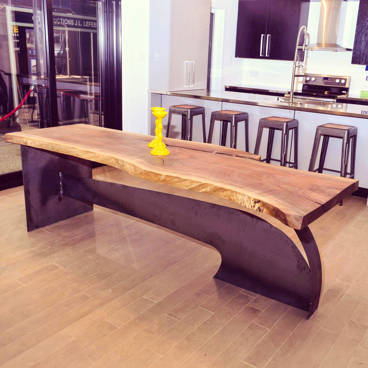 Living Edge Table
 Live edge black walnut dining table — Bois & Design