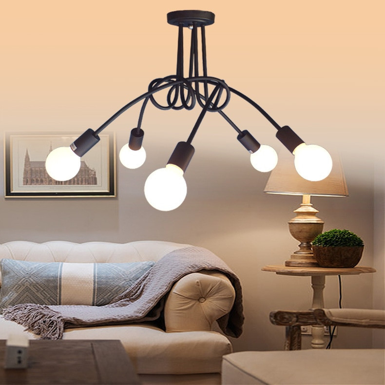 Living Room Ceiling Light Fixtures
 Vintage Ceiling Lights Ceiling Lighting Black Creative