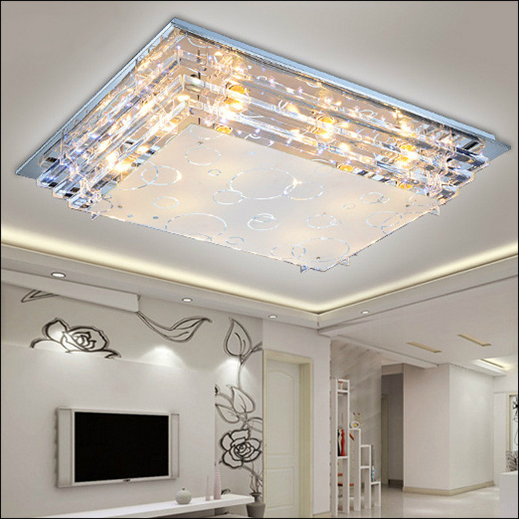 Living Room Ceiling Light Fixtures
 Modern Minimalist Ceiling Light E27Crystal LED Ceiling