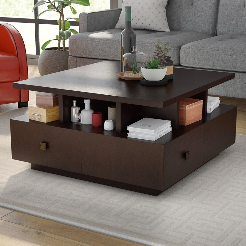 Living Room Center Table
 Latitude Run Square Coffee Table & Reviews