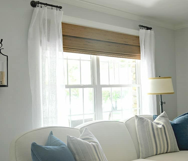 Living Room Curtain Rods
 Easy DIY Curtain Rods