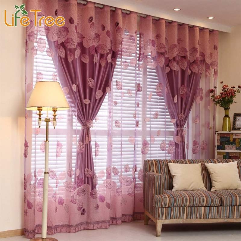 Living Room Curtain Sets
 Luxury Window Curtains Set for Living Room Sheer Drapes