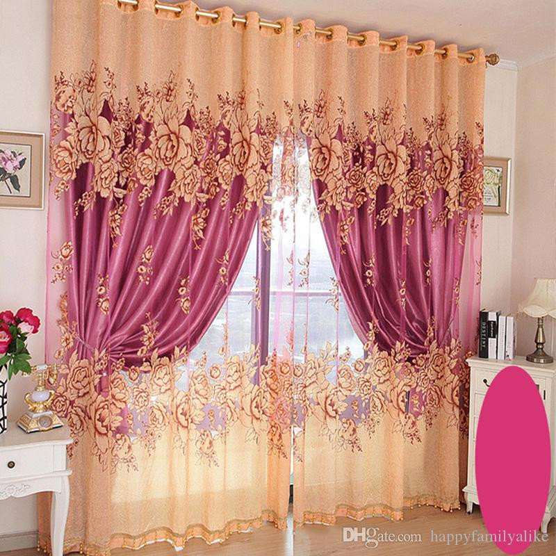 Living Room Curtain Sets
 2019 Luxury Living Room Blackout Curtains Bedroom Drapes