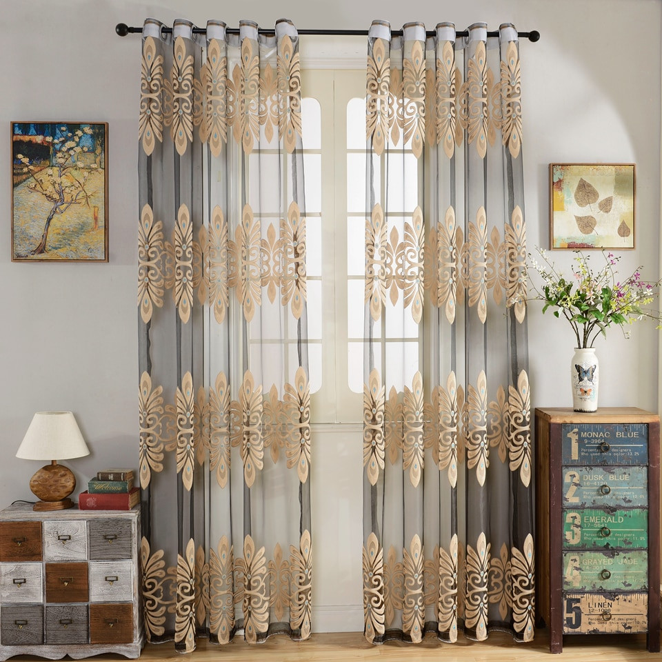 Living Room Curtain Sets
 Curtains living room bedroom customize ready voile