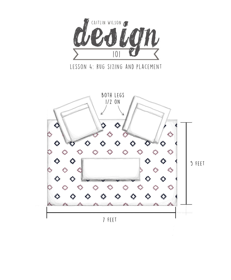 Living Room Rug Layout
 Caitlin Wilson CW Design 101