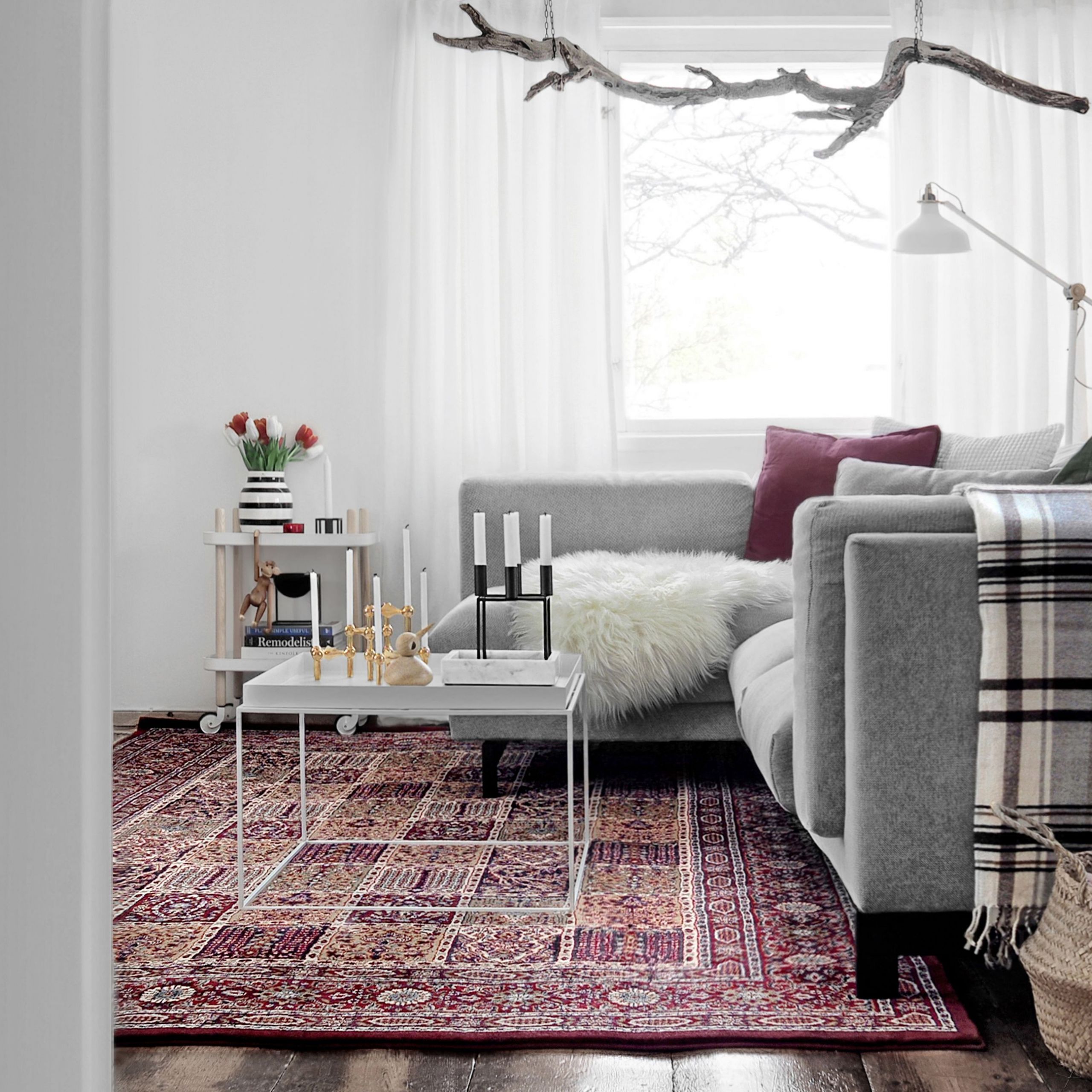 Living Room Rugs Ikea
 Our livingroom ️ The carpet is Ikea s Valby ruta