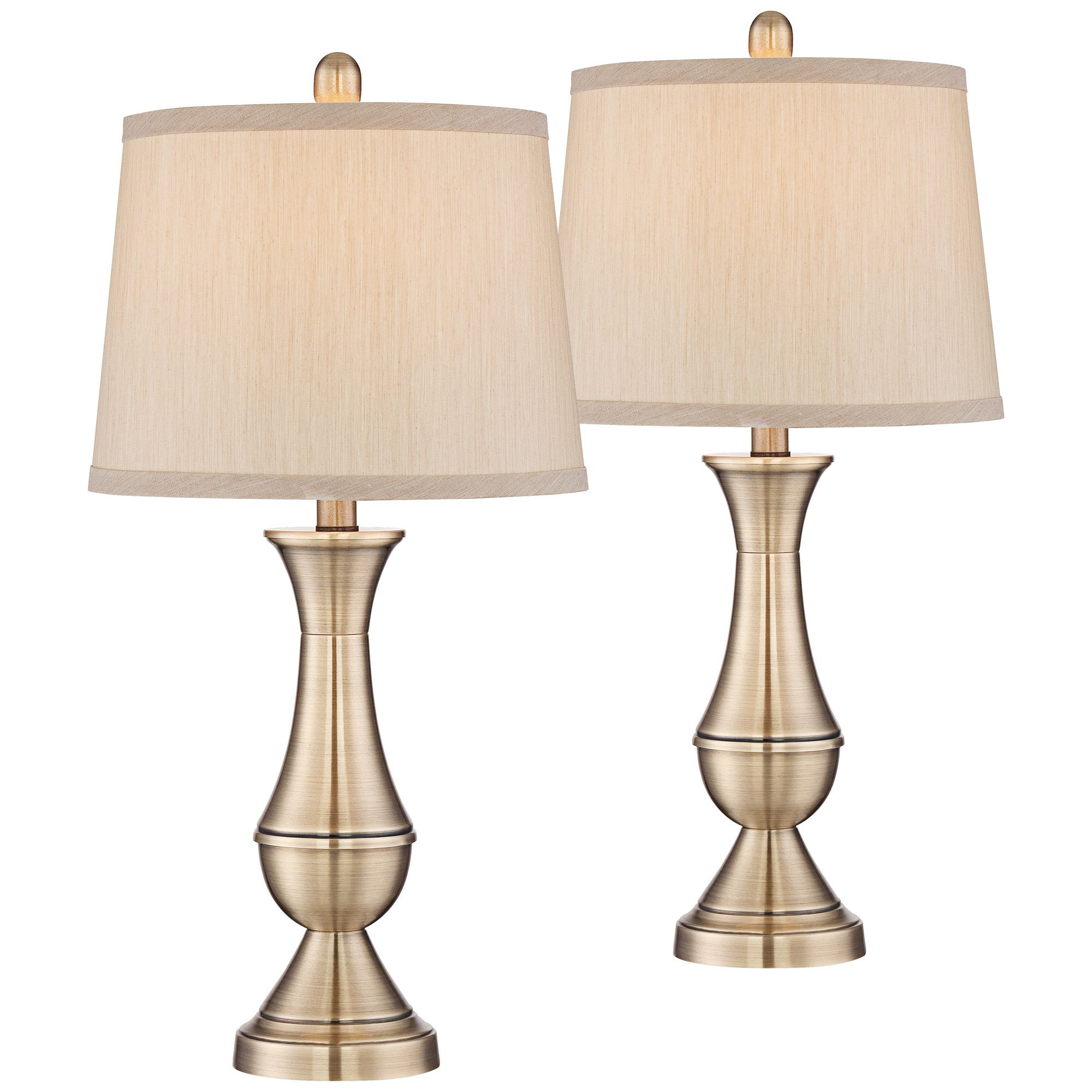 Living Room Table Lamp Sets
 Regency Hill Traditional Table Lamps Set of 2 Antique