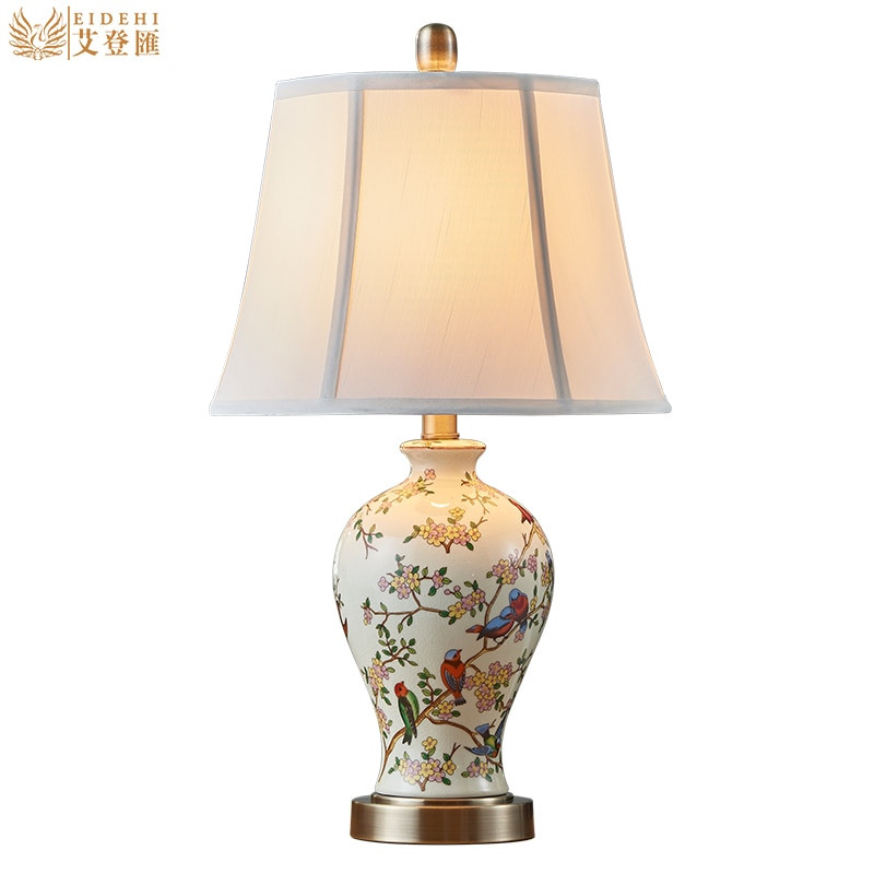 Living Room Table Lamp Sets
 Classical Hand Painted Chinese Ceramic Fabric Led E27