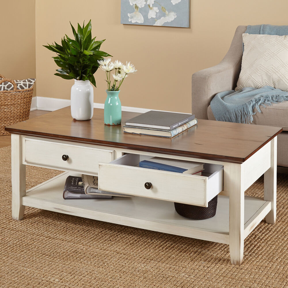 Living Room Table With Storage
 Modern Coffee Table Contemporary Storage Drawers Accent