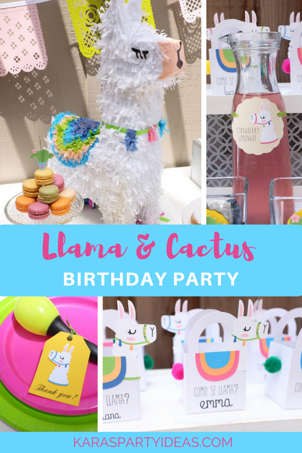 Llama Birthday Party Ideas
 Kara s Party Ideas Llama & Cactus Birthday Party