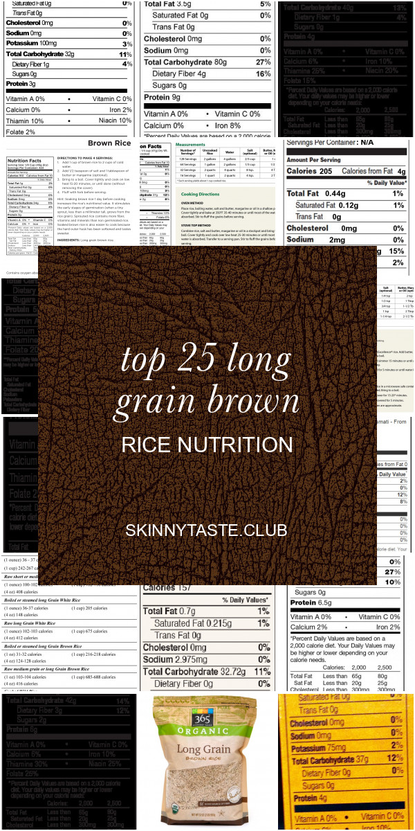 Long Grain Brown Rice Nutrition
 Grains Recipes Archives Best Round Up Recipe Collections