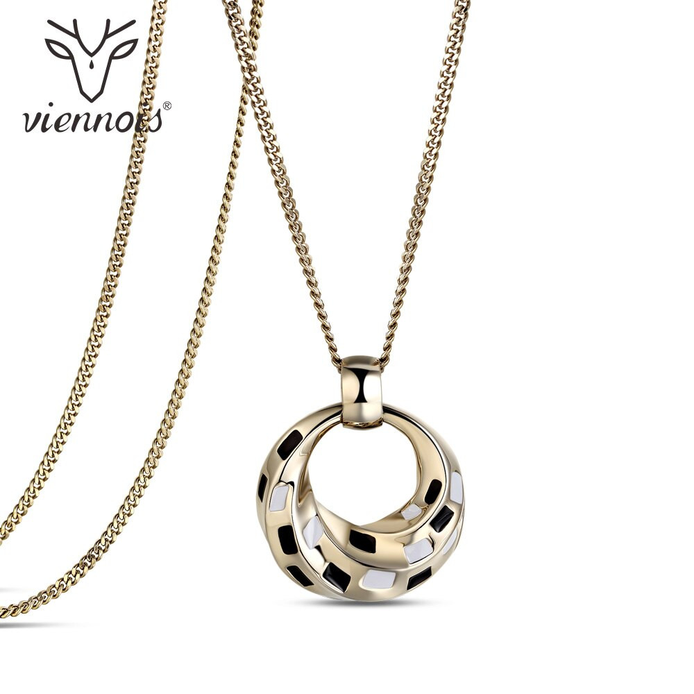 Long Pendant Necklaces
 Viennios Pendant Necklace For Women Gold Long Chain Drop