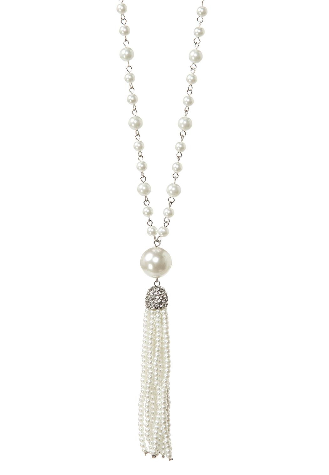Long Pendant Necklaces
 Pearl Tassel Long Necklace Long