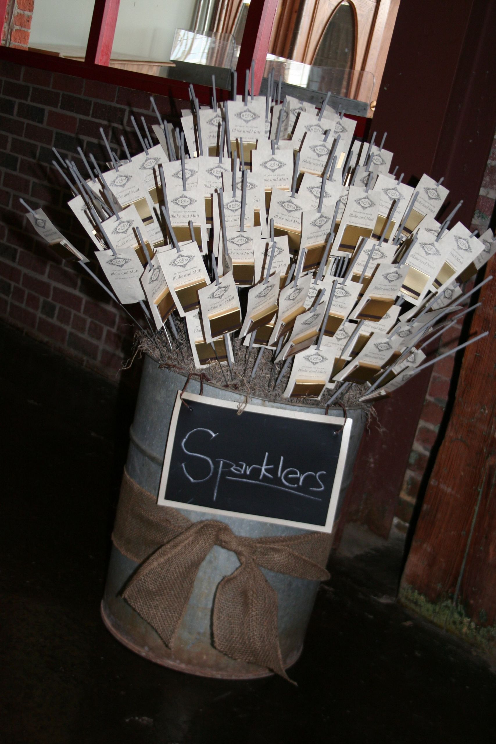 Long Sparklers For Wedding Reception
 Sparkler Display