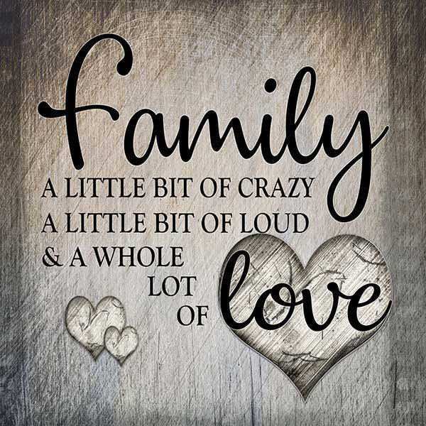 Love Family Quotes
 "Family Love" Premium Square Canvas GearDen