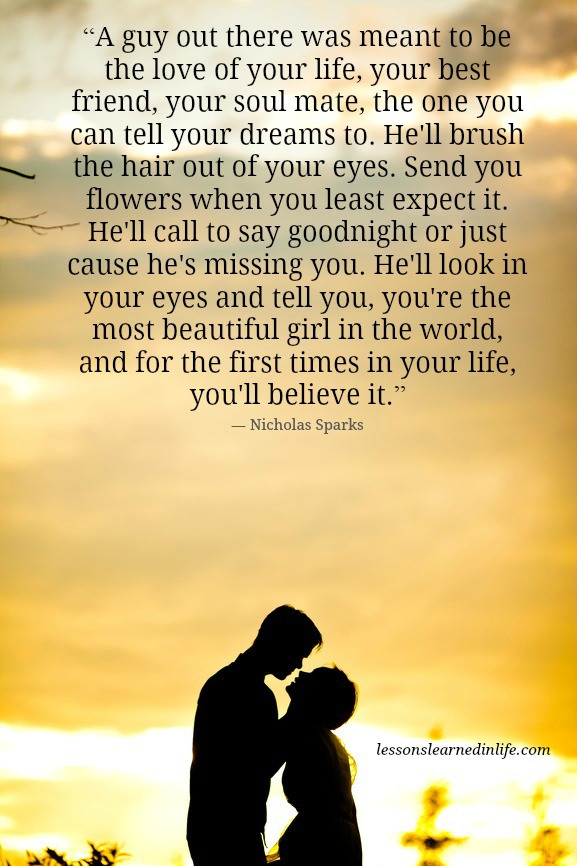 Love Of Your Life Quote
 Lessons Learned in LifeThe love of your life Lessons