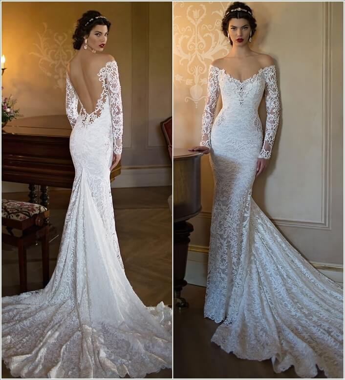 Low Back Wedding Gown
 36 Low Back Wedding Dresses