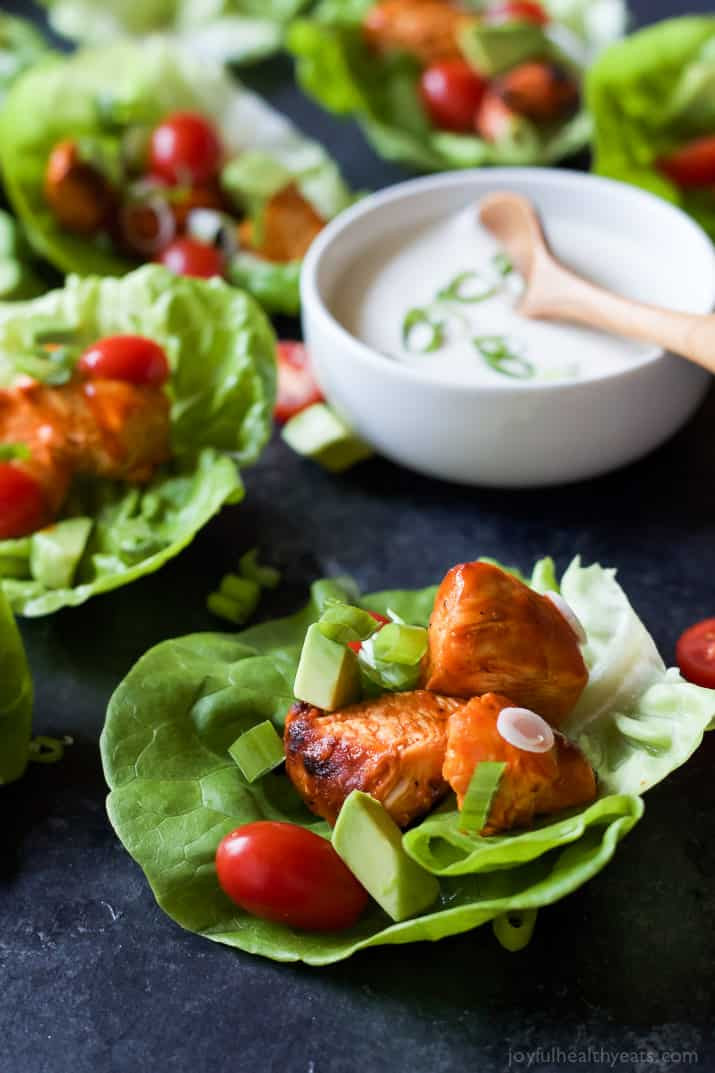 Low Calorie Grilled Chicken Recipes
 Grilled Buffalo Chicken Lettuce Wraps Appetizer