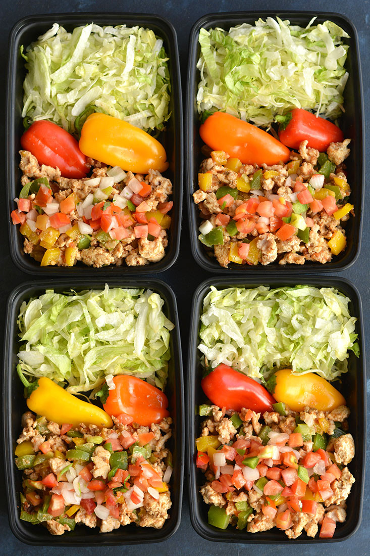 Low Calorie Meal Prep Recipes
 Meal Prep Turkey Taco Bowls Low Carb Paleo GF Low Cal