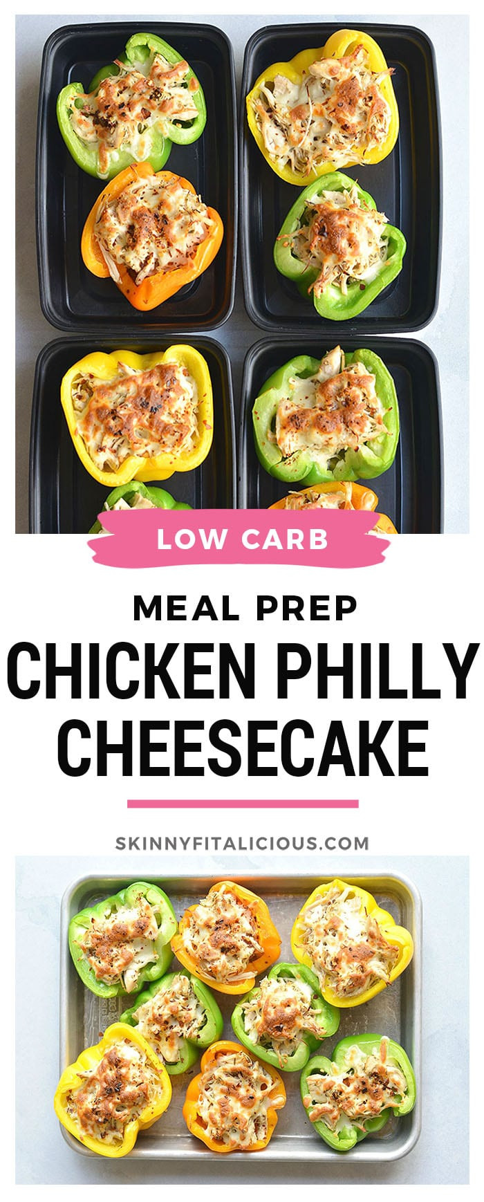 Low Calorie Meal Prep Recipes
 Meal Prep Chicken Philly Cheesesteak Low Carb GF Low