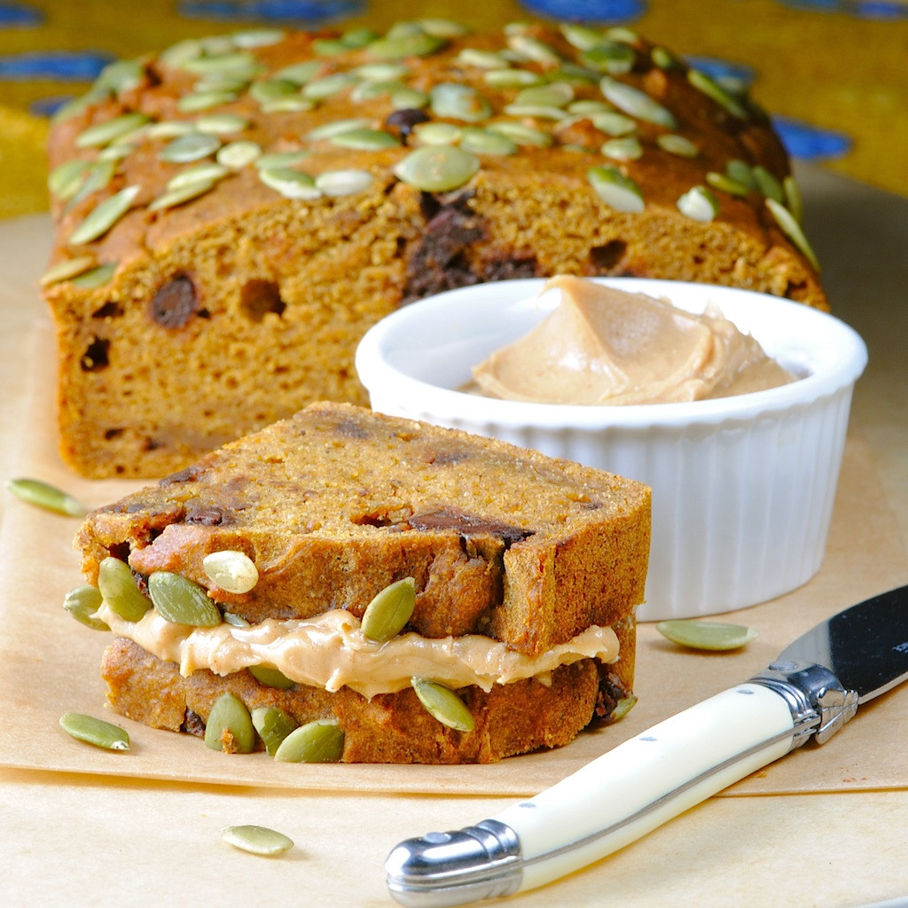 Low Calorie Pumpkin Bread
 JULES FOOD Low Fat Pumpkin Bread w Chocolate Chips