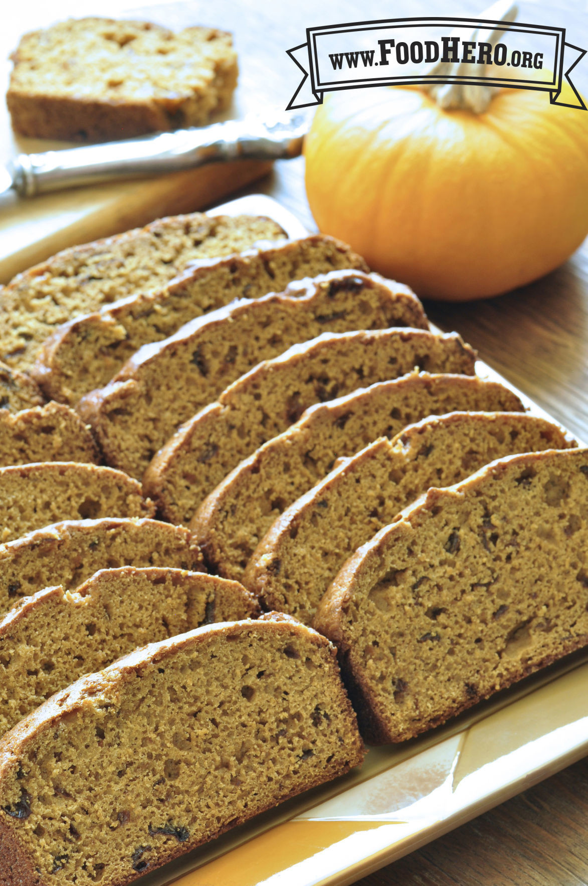 Low Calorie Pumpkin Bread
 Whole grains Tasty Tuesday