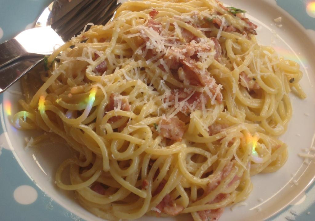 Low Calorie Spaghetti
 The Goddess s Kitchen ♥ Low Fat Spaghetti Carbonara