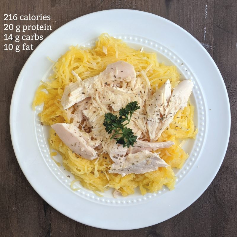 Low Calorie Spaghetti
 Low Calorie Spaghetti Squash with Chicken and Parmesan