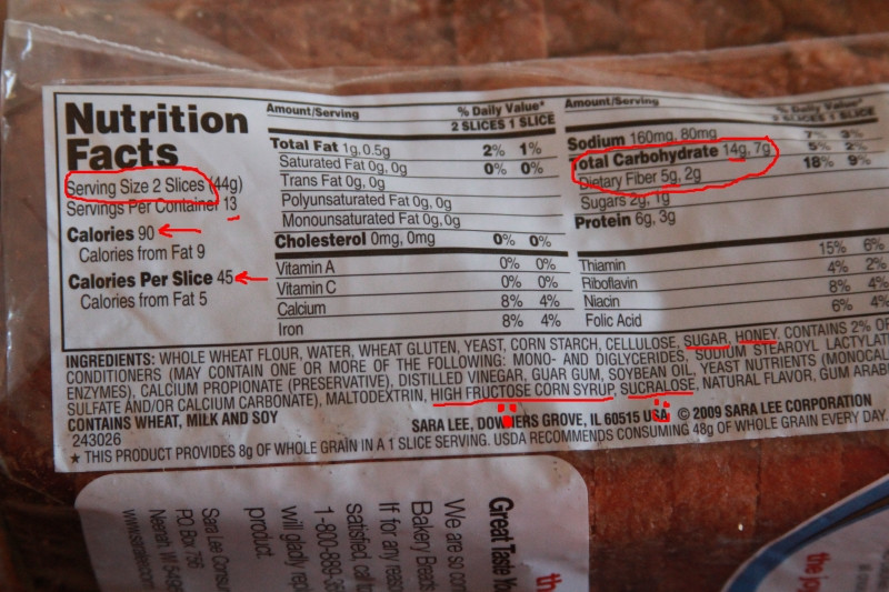 Low Calorie White Bread
 Sara Lee White Wheat Bread Nutrition Facts – Besto Blog