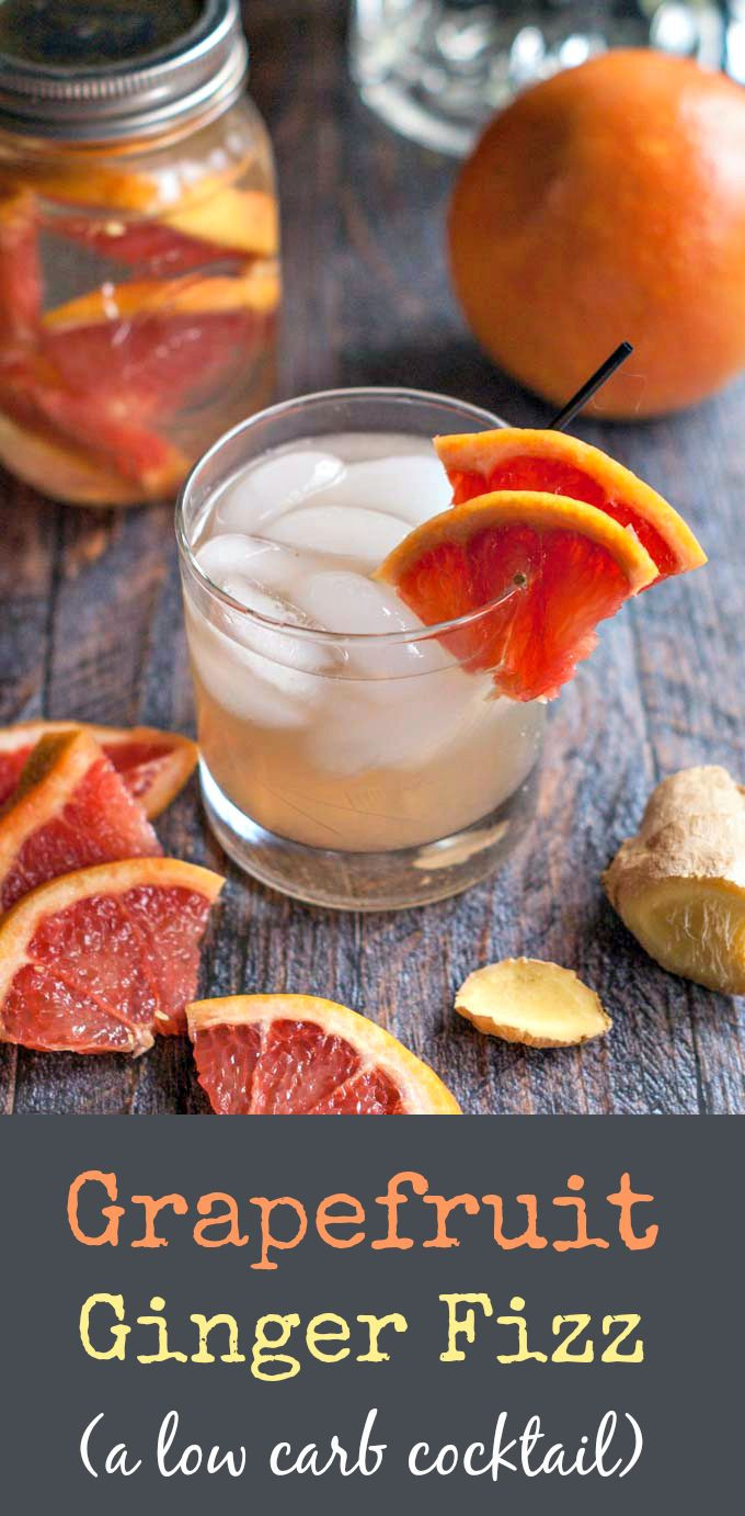 Low Carb Cocktails
 Grapefruit Ginger Fizz Recipe
